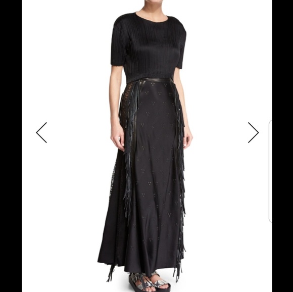 Alexander Wang Dresses & Skirts - SALE Alexander Wang woven skirt w/leather accents